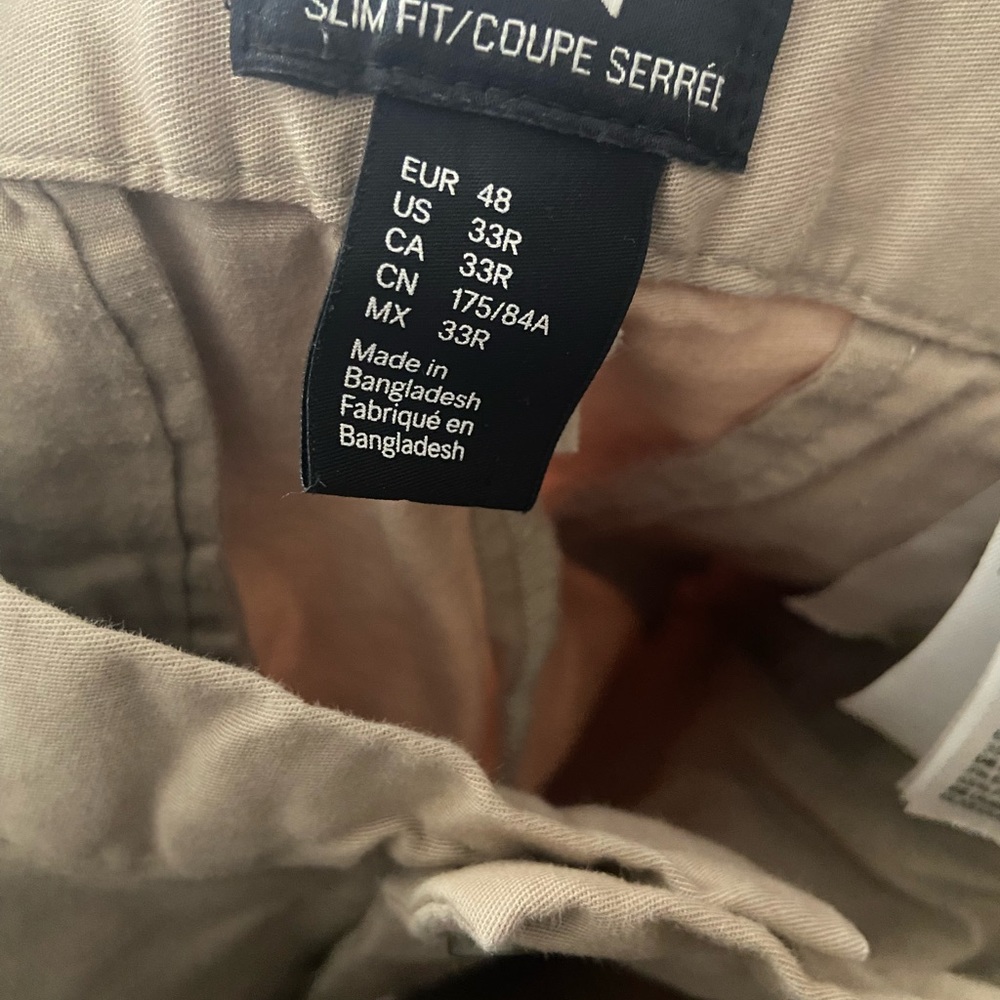 H&M khaki slim fit  pants